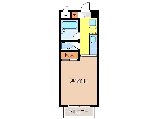 本町ハイツの物件間取画像