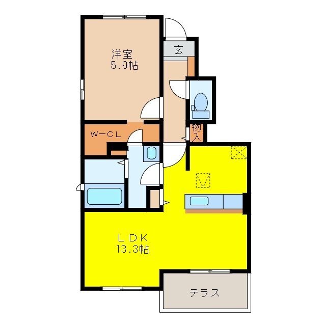 カレント大町Ⅱの物件間取画像