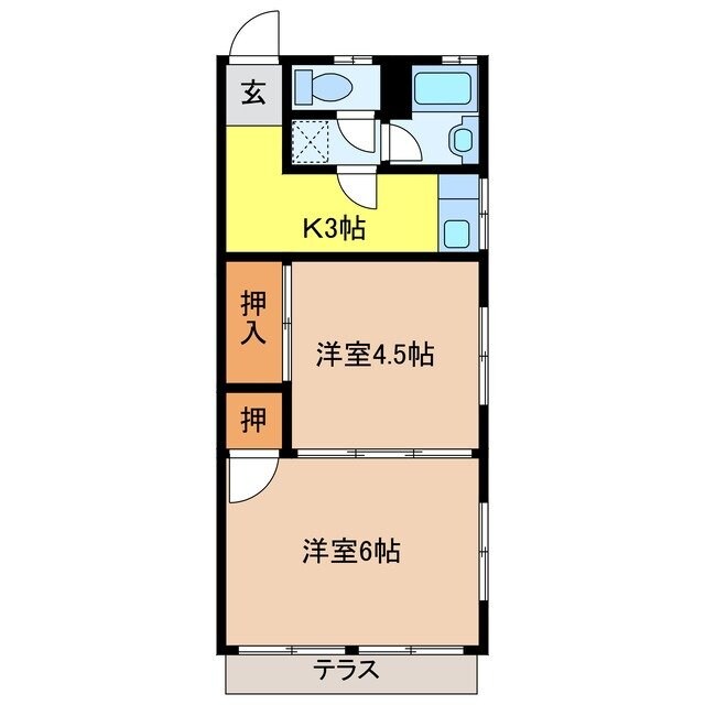 コーポ高田の物件間取画像