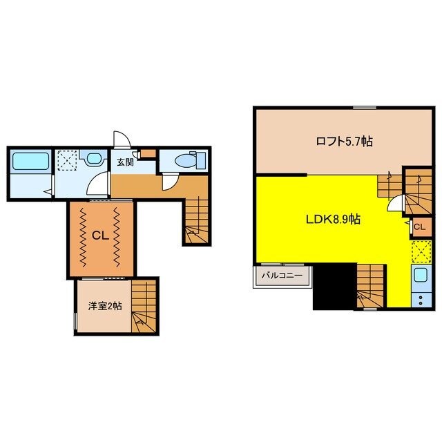ADC鳥栖ブルクの物件間取画像