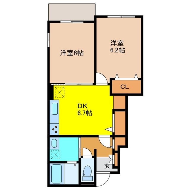 サンライフ上峰 Ⅱの物件間取画像