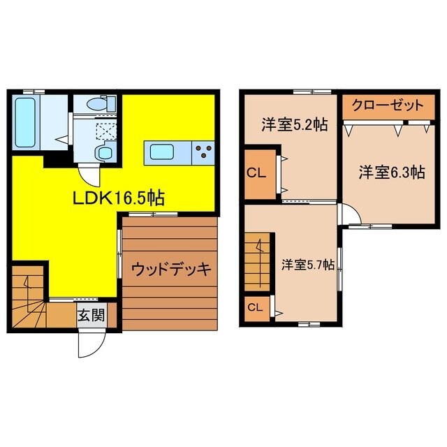 エクリュ上峰の物件間取画像