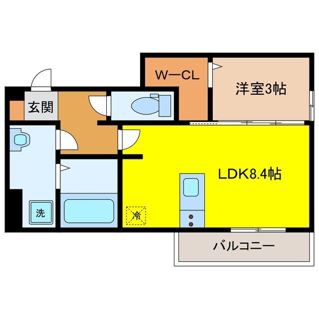 フリーデンやりたの物件間取画像