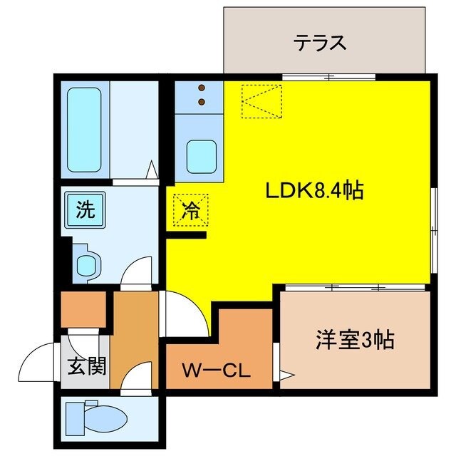 フリーデンやりたの物件間取画像