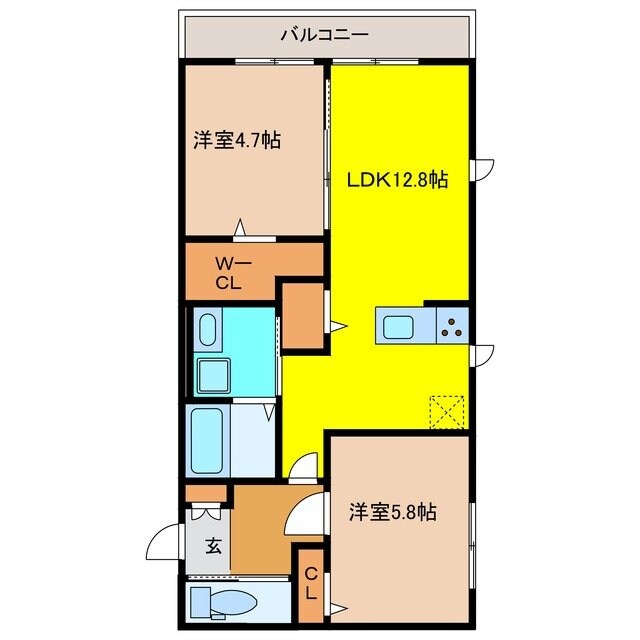 GUCCIフィールドⅡの物件間取画像