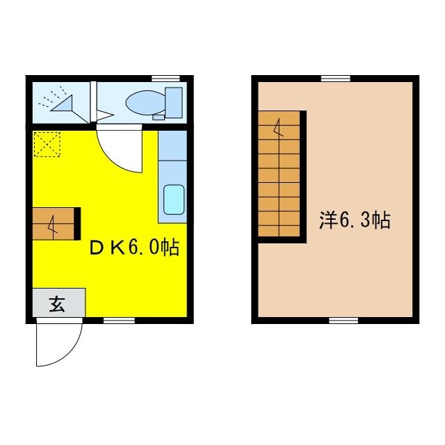 サンマリノ西新町の物件間取画像
