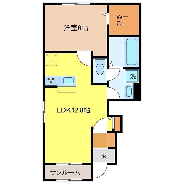 カバナトゥアンメゾン B棟の物件間取画像