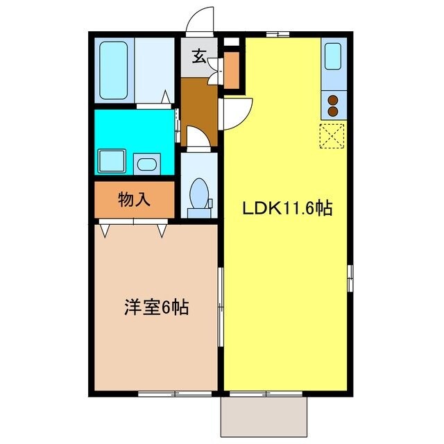 アムール上峰の物件間取画像