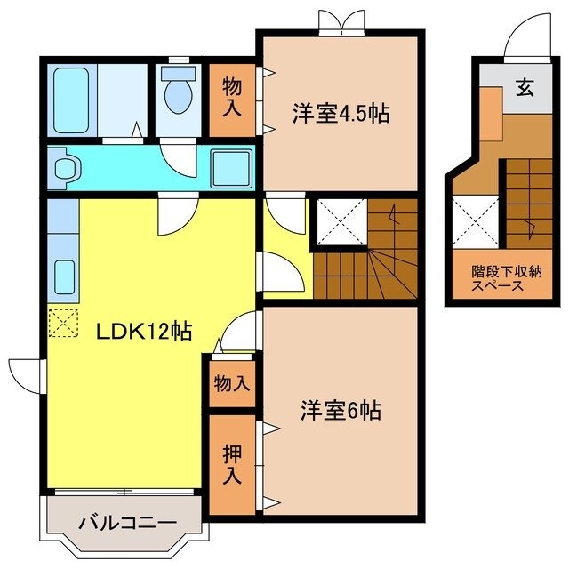 レジデンスITO　Aの物件間取画像