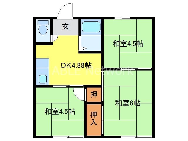 フォーブルむらやまⅡの物件間取画像