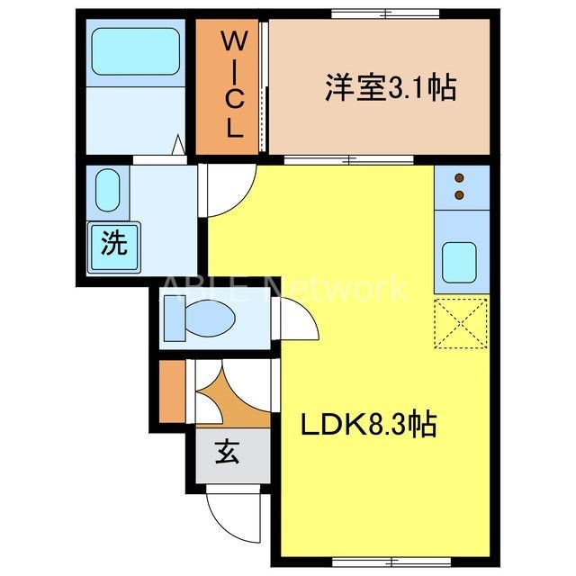 AIZU鳥栖の物件間取画像