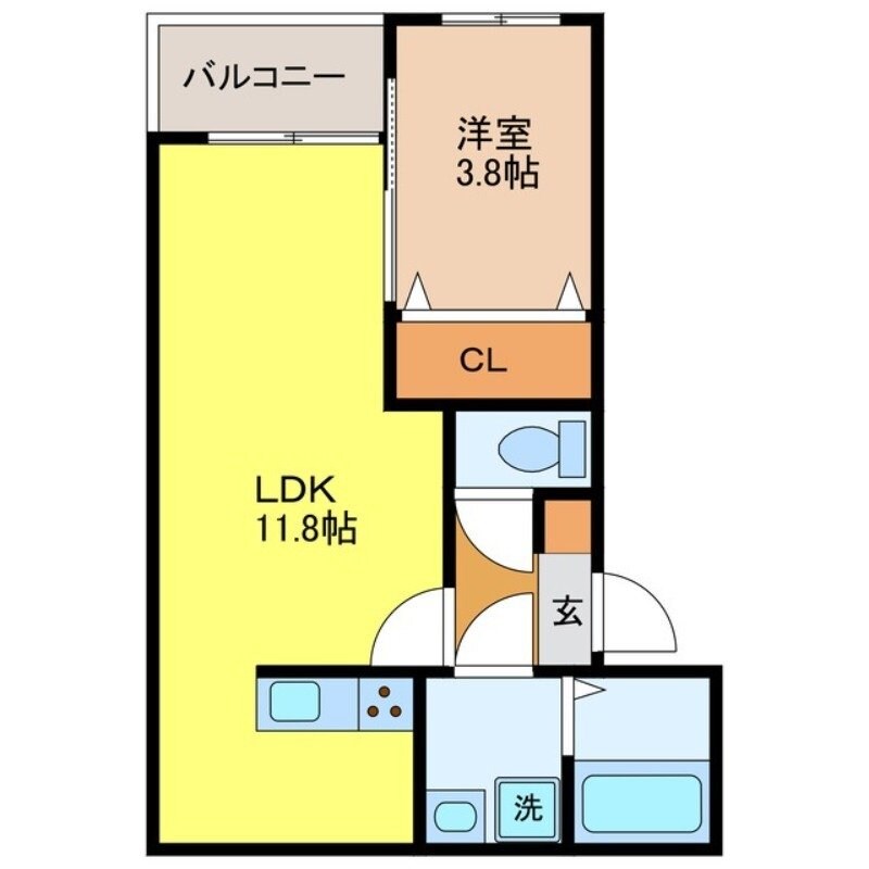 リタリッチ鳥栖壱番館の物件間取画像