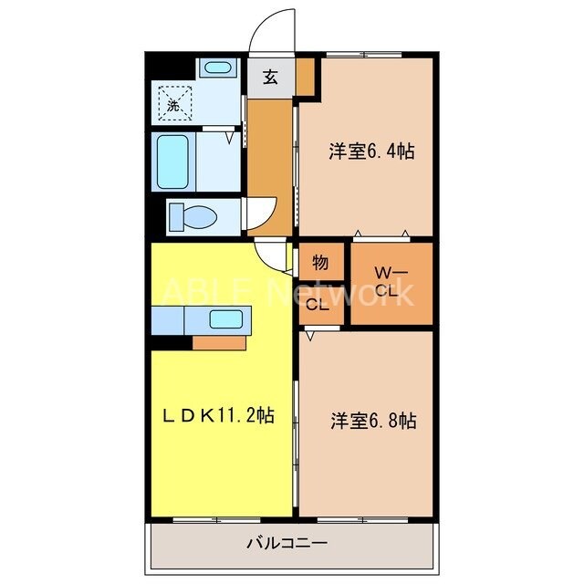 アウラス立石　B棟の物件間取画像