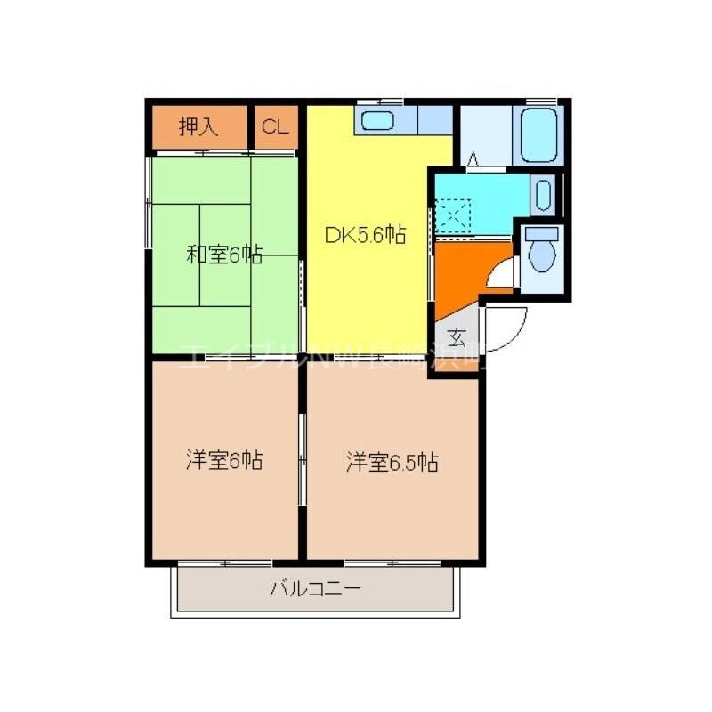 ラフォーレ・クルリA棟の物件間取画像