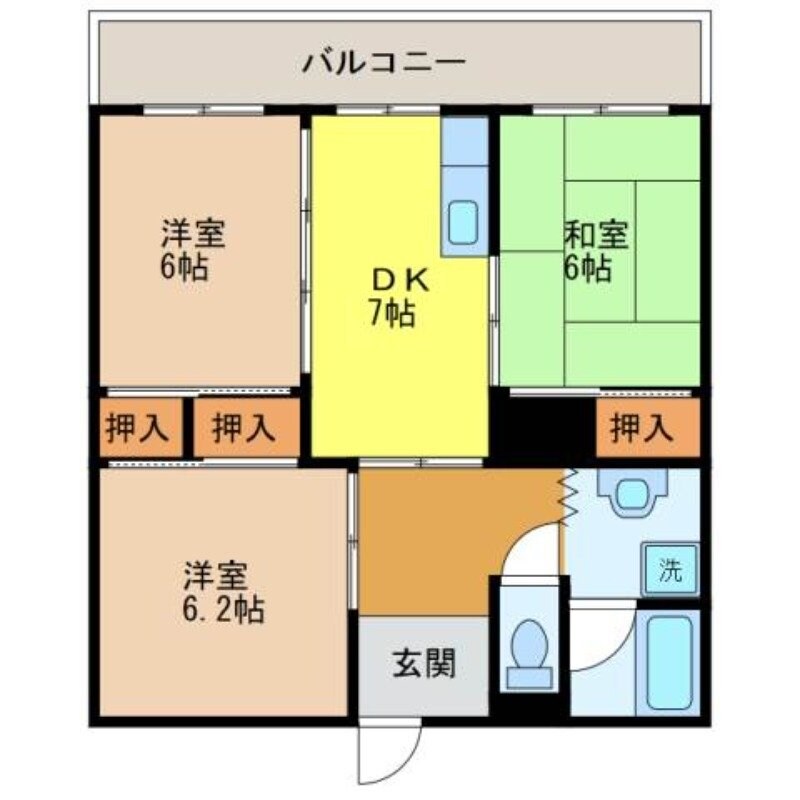 道ノ尾駅 徒歩32分 1階の物件間取画像