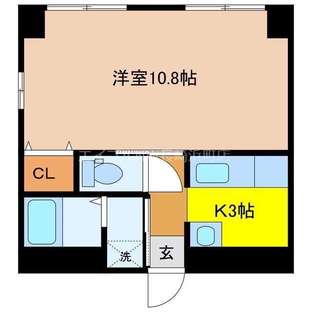 Rコート長崎の物件間取画像