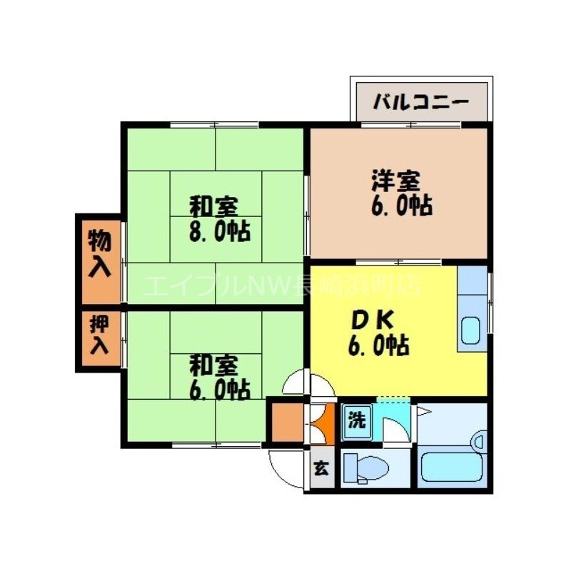 ハイツパルスの物件間取画像