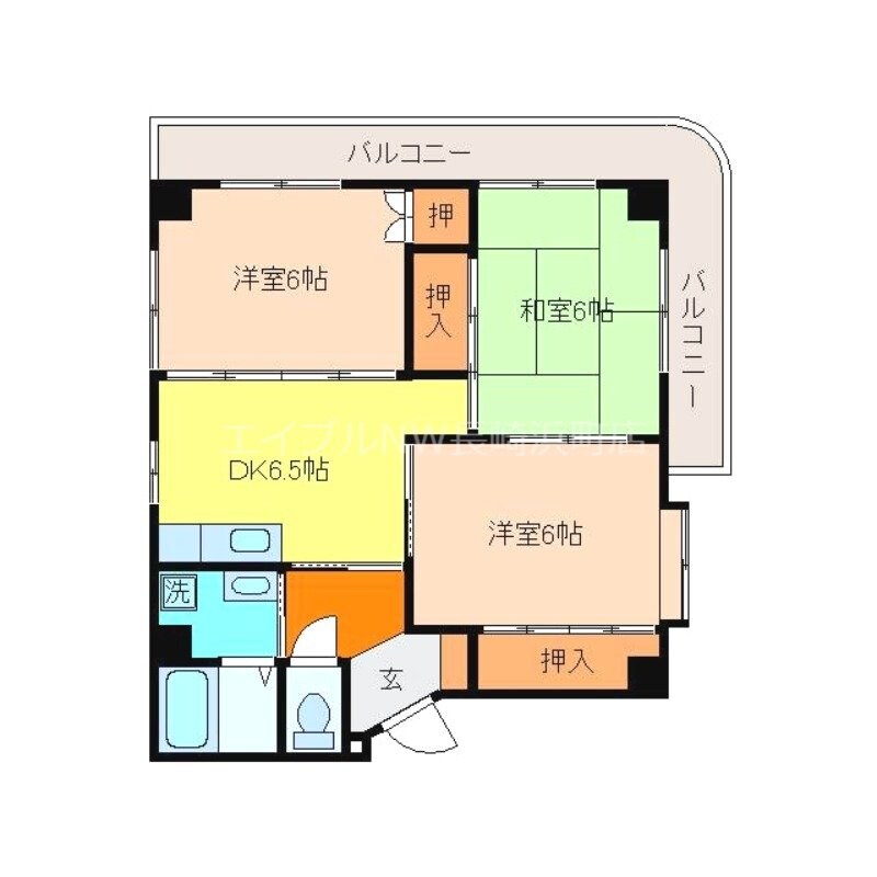 ハーモニーSの物件間取画像