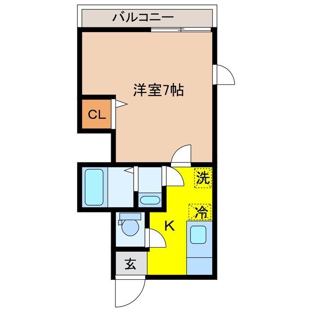 コーポ岩屋の物件間取画像