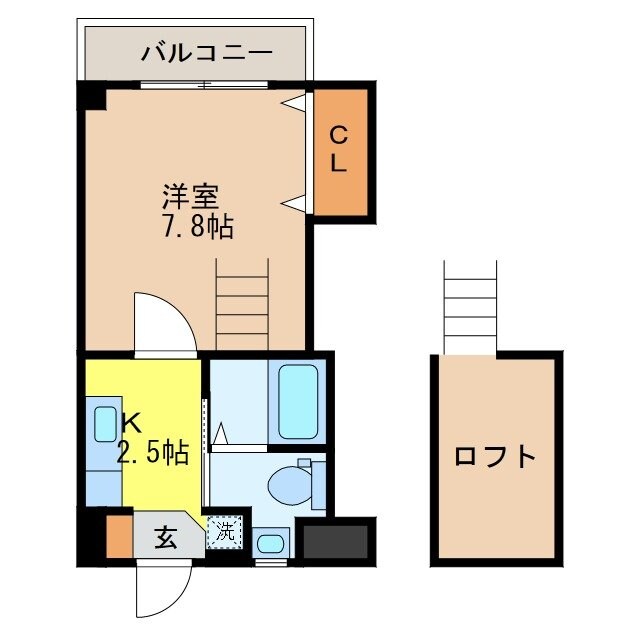 リファレンス長崎大学前の物件間取画像