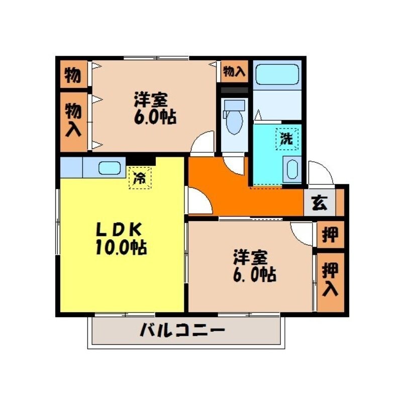 セジュールM C棟の物件間取画像