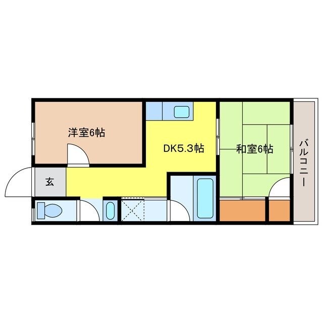 コーポ悠の物件間取画像