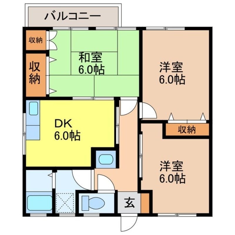 コーポ加藤の物件間取画像