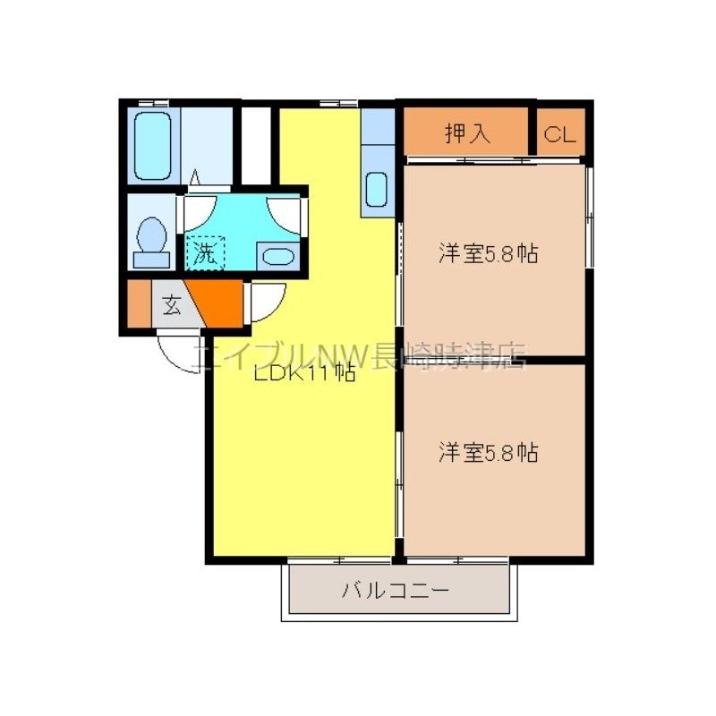 ブリラントメゾンの物件間取画像