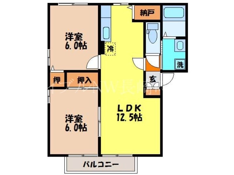 ロイヤルコートB棟の物件間取画像