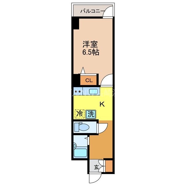 Modernpalazzo眼鏡橋の物件間取画像