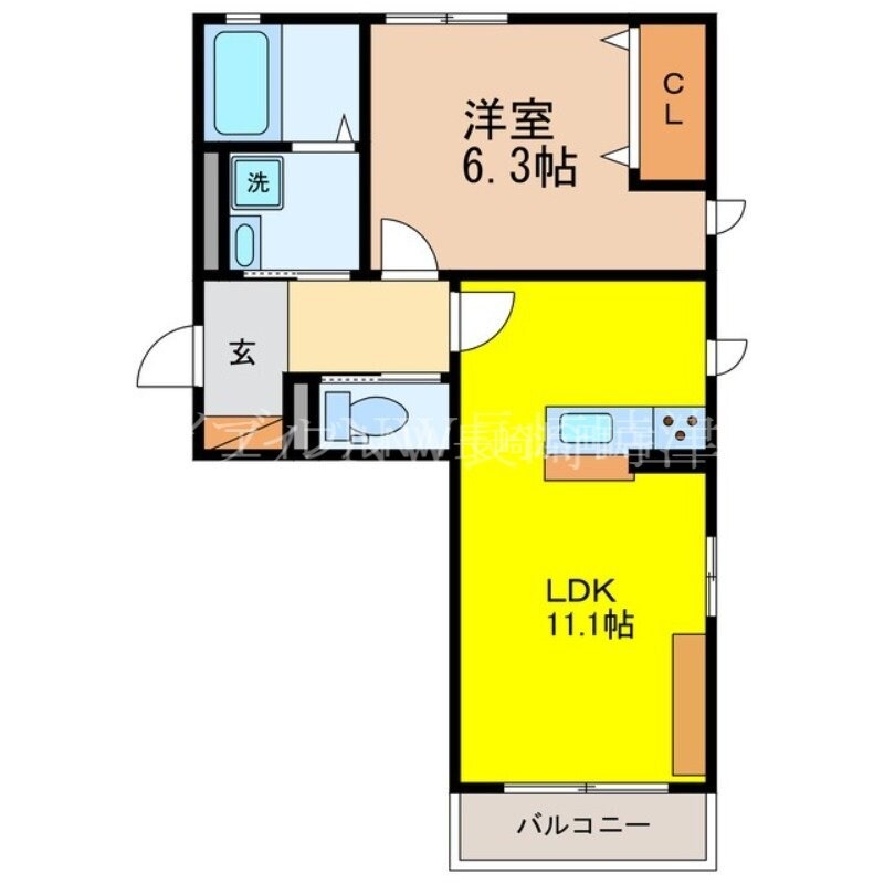 道ノ尾駅 徒歩31分 2階の物件間取画像