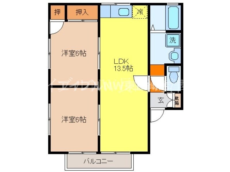 セジュールM A棟の物件間取画像