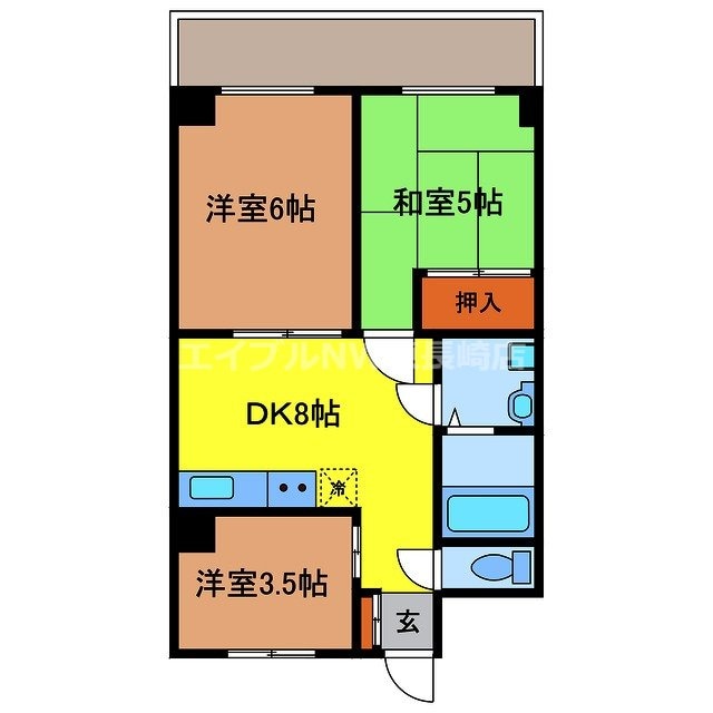 東亜物産ビルの物件間取画像