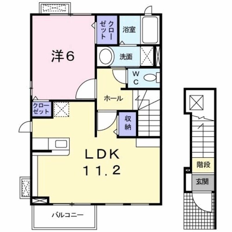 サンリット古町の物件間取画像