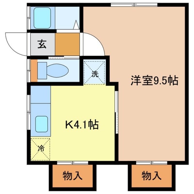 アステール春木Ⅱの物件間取画像