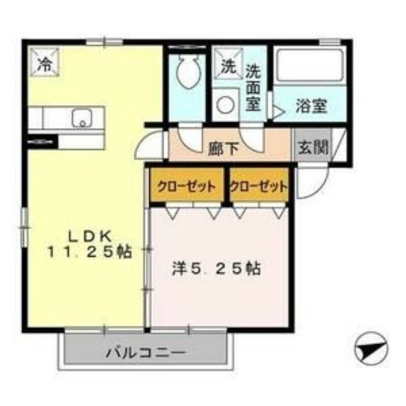 アルペジオ久原　A棟の物件間取画像