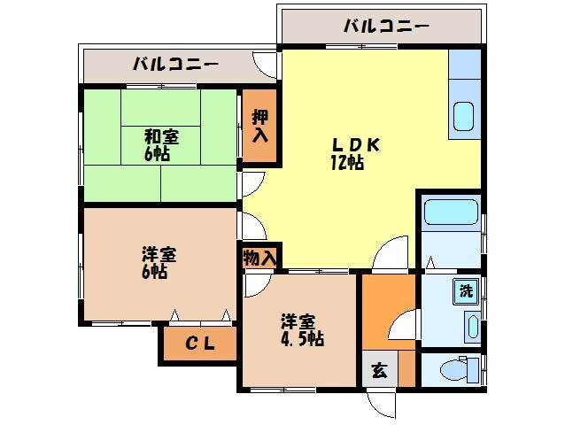 新宅嶋アパートの物件間取画像