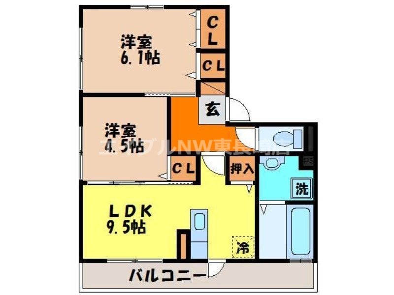 ライフステージウエストワードⅡの物件間取画像