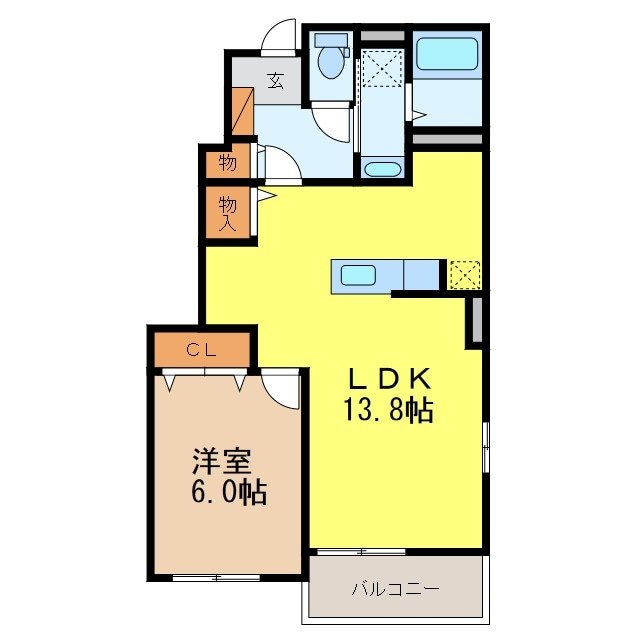 ハピネス（東町）の物件間取画像