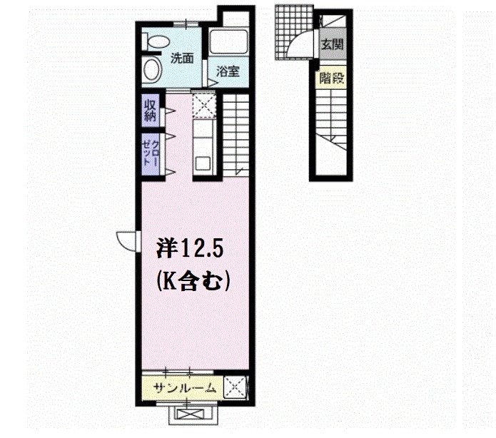 エアリー矢上の物件間取画像