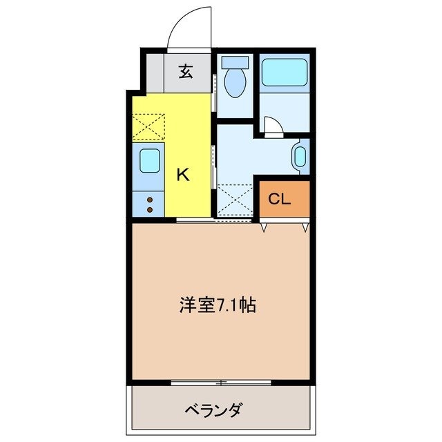 桜町駅 徒歩4分 8階の物件間取画像