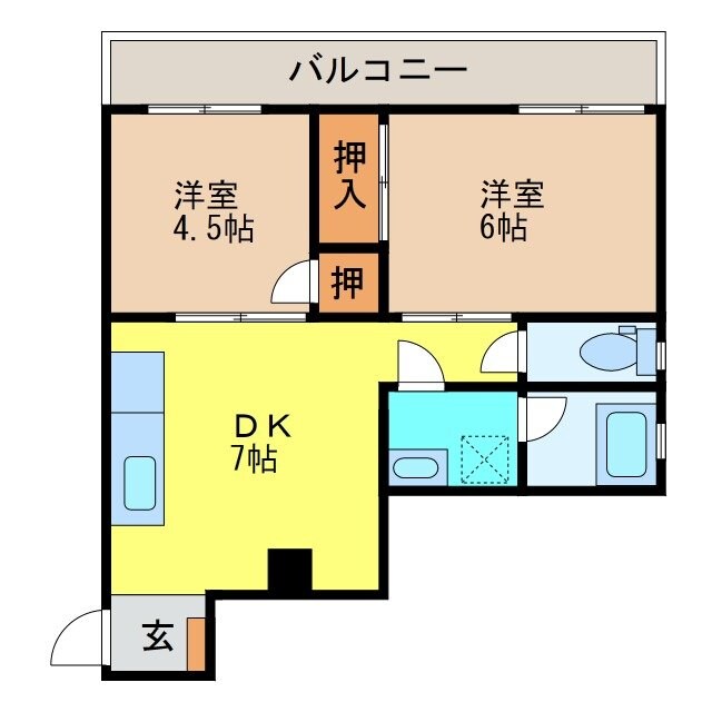 LIBERTY花園の物件間取画像