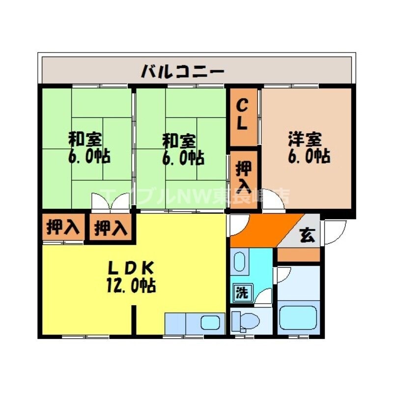 道ノ尾駅 徒歩11分 2階の物件間取画像