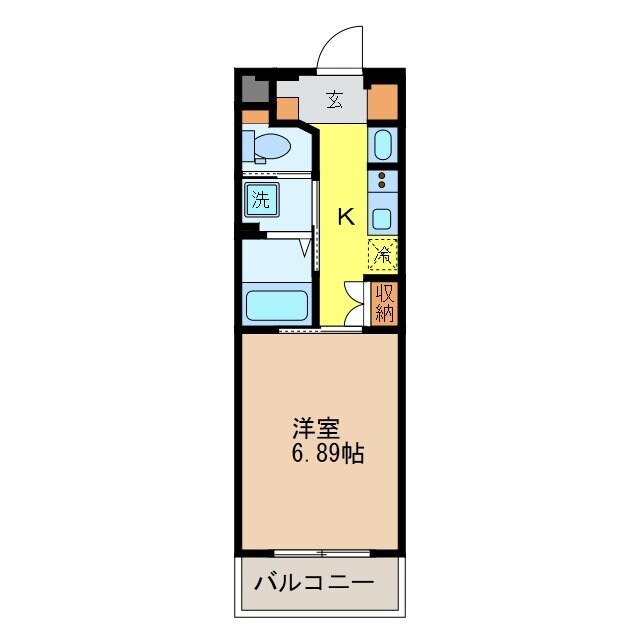 平和公園駅 徒歩6分 1階の物件間取画像