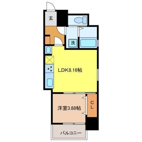 Residence大井手の物件間取画像