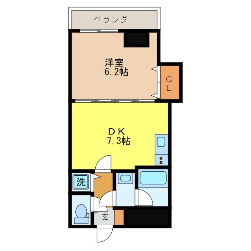 エススリーでじまの物件間取画像