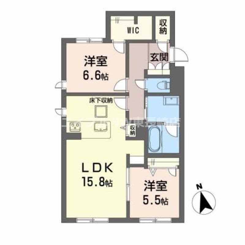 シャーメゾンステージ時津町の物件間取画像