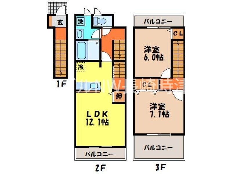 プロヴァンスの物件間取画像
