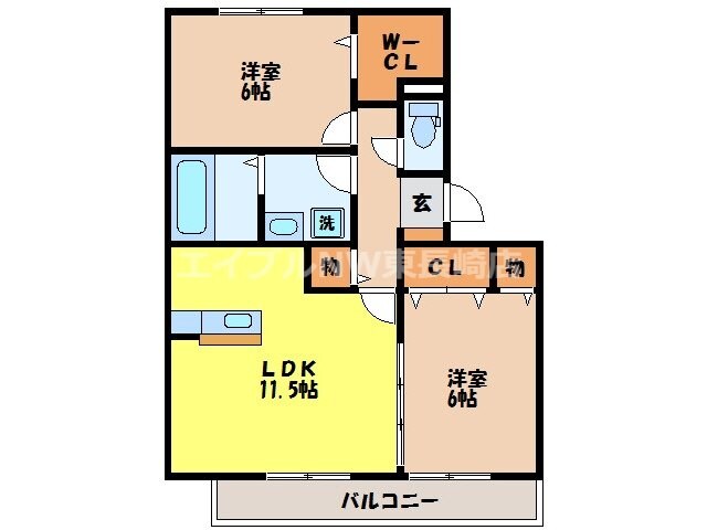 アバンサーレYの物件間取画像