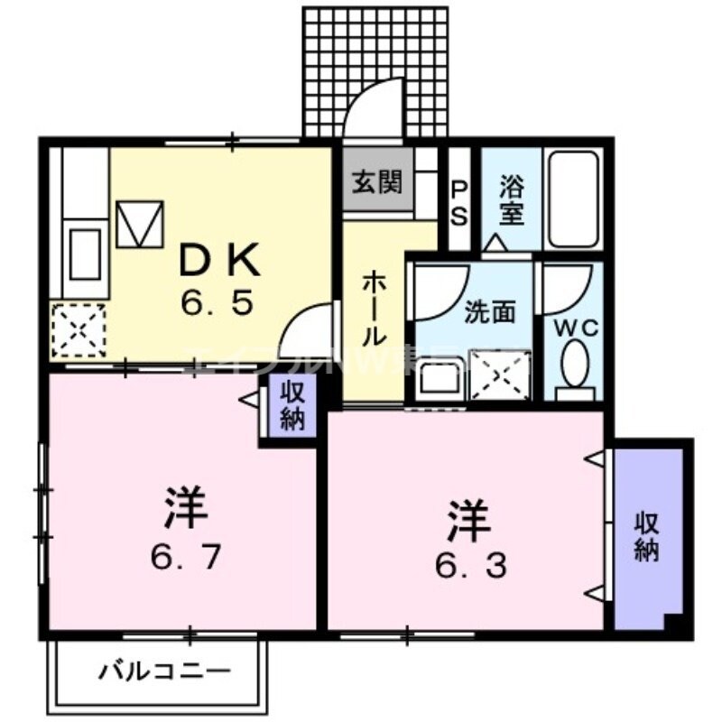 ラフィネⅠの物件間取画像